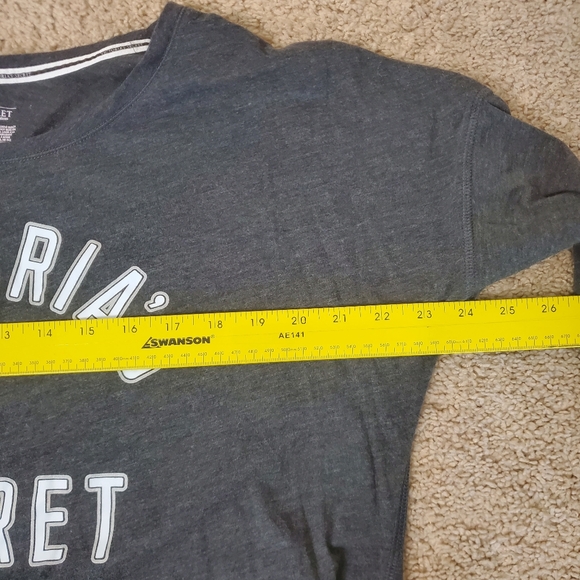 Victoria's Secret Charcoal Long Sleeve Sleepwear Dress Women's Size Medium - Picture 7 of 9